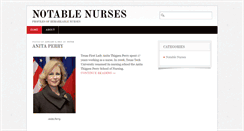 Desktop Screenshot of notablenurses.com